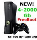 Прошитый Xbox 360 Slim 4-2000Gb Freeboot (Black)